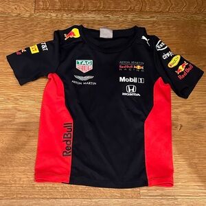 Red Bull RedBull F1 Racing Performance Jersey Top Tshirt Formula 1 youth xs 5 6
